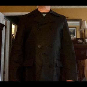 Black INC double breasted raincoat